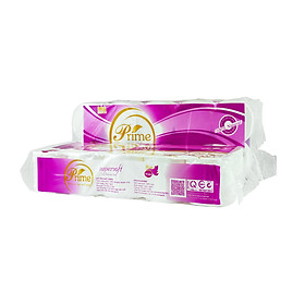 GIẤY VỆ SINH 3 LỚP PRIME (1,5KG) KHÔNG LÕI - COMBO 2 DÂY MÀNG TÍM