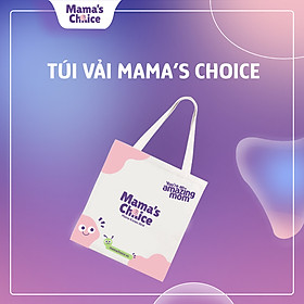 [Gift]Túi Vải Canvas Mama's Choice Cho Mẹ Bỉm Sữa Hiện Đại Năng Động, Đựng Đồ Hút Sữa Tiện Lợi
