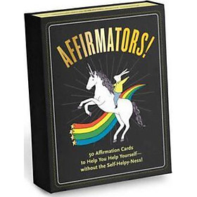 Sách - Knock Knock Affirmators : 50 Affirmative Cards to Help You Help Yourself - by Knock Knock (US edition, paperback)