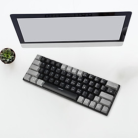 USB Wired Mechanical Keyboard USB Computer Keyboard RGB Backlight Portable Non Slip Pads High and Low Support Legs Office Keyboard 36 Keys