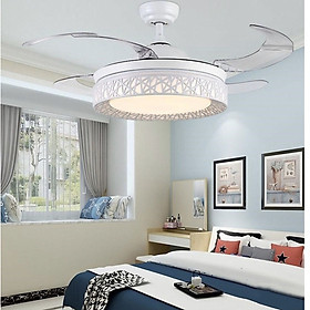 Mua Quạt trần có đèn tranh trí cánh cụp cánh xòe với phong cách hiện đại F11