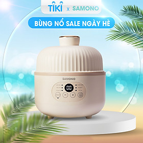 Mua Nồi nấu chậm nấu cháo  ninh  hầm  chưng yến 6in1 SAMONO SW-SCB08 cho bé ăn dặm - Hàng chính hãng