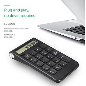Mua Bàn phím máy tính Number Pad Wireless LCD Mac windows - HanruiOffical