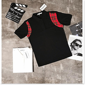 Áo thun nam cổ trụ phối VIỀN ĐỎ ĐEN SIÊU ĐẸP , FORM CHUẨN CHO CÁC ANH EM THỜI TRANG LANA FASHION