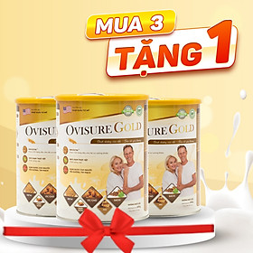 Mua  MUA 3 TẶNG 1  Sữa Hạt OVISURE GOLD - Bổ Sung Dinh Dưỡng  Ngăn Ngừa Loãng Xương và Tăng Cường Miễn Dịch - Lon 650G
