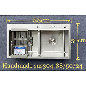 Mua Chậu rửa bát 2 hố đúc H8850 công nghệ Hàn Quốc