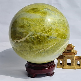 Mua Quả Cầu Phong Thuỷ Đá Vân Mây Serpentine Xanh Đậm - Mx - Hợp Mệnh Mộc  Hoả