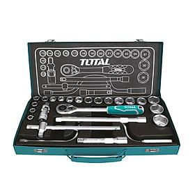 BỘ 24 CÁI SOCKET (1/2 INCH) & CẦN 2 CHIỀU TOTAL THT141253 - HÀNG CHÍNH HÃNG