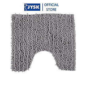 Thảm phòng tắm | JYSK Rosvik | polyester | xám | R45xD50cm