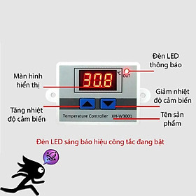 Mua CÔNG TẮC CẢM BIẾN NHIỆT ĐỘ XH-W3001 220V