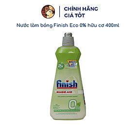 Nước làm bóng Finish Eco 0% 400ml hữu cơ, chính hãng