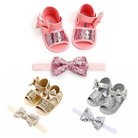 Set quà tặng giày kèm Tuban cho bé đầy tháng / Thôi nôi