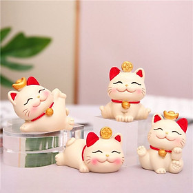 Mua Set 4 Tượng Mèo Thần Tài May Mắn Tài Lộc