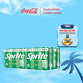 Lốc 24 Lon Nước Giải Khát Có Gas Sprite Vị Chanh 320ml/Lon Coca-Cola Official Store