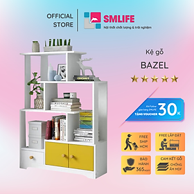 Giá sách hiện đại thiết kế tiện dụng SMLIFE Bazel