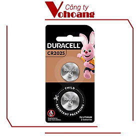 Vỉ 2 Viên Pin Duracell CR2032 / CR2025 / CR2016 Lithium 3V - Hàng chính hãng