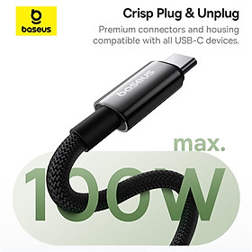 Mua Cáp Sạc Nhanh Dây Nam Châm Chống Rối Baseus Tungsten Gold Magnetic C to C 100W (5A/100W) - Hàng chính hãng