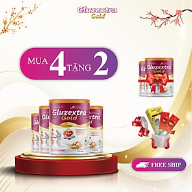 Sữa tiểu đường COMBO MUA 4 TẶNG 2 GLUZETRA GOLD hơn 20 loại hạt với sữa