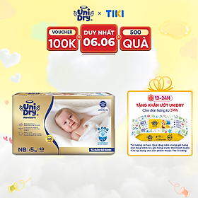 [Mẫu mới] Tã dán Unidry G3X Supreme sơ sinh Newborn mới - 40 miếng