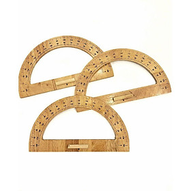 Thước gỗ giáo viên 50cm - 100cm - compa eke - Thước đo độ gỗ | Nhà sách Chi An | Tiki