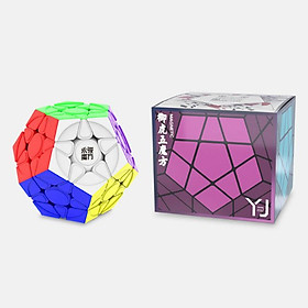 Đồ chơi Rubik biến thể yj yuhu V2 megaminx magnetic (có trang bị nam châm) stickerless