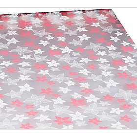 Mua Combo 5m Decal Giấy Dán Kính HOA NĂM CÁNH HỒNG XINH Khổ 45cm Có Sẵn Keo Tiện Lợi