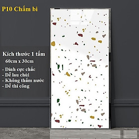 Bộ 20 Tấm Xốp Dán Tường 3D PVC Giả Đá 60x30cm Keo Sẵn Dày 2,5mm Cao Cấp