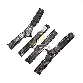 Bộ Ốp bậc cửa, Nẹp bước chân Honda City 2015-2021 vân Carbon