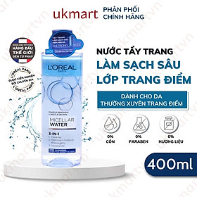 Nước Tẩy Trang L'Oreal Paris Cho Mọi Loại Da 3-in-1 Loreal Micellar Water Da Dầu Da Nhạy Cảm Da Khô