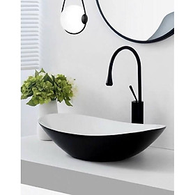 LAVABO DẠNG THỎI MÀU ĐEN TRẮNG