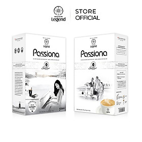 Combo 2 Hộp Cà Phê Sữa Hòa Tan Passiona Trung Nguyên Legend – Hộp 14 Gói 16gr  – Cà Phê Dành Cho Phái Đẹp, Ít Caffeine, Bổ Sung Collagen