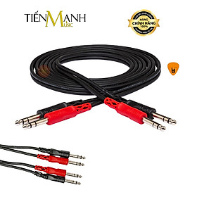 Mua Cặp Dây Cáp Loa Kiểm Âm Hosa 2 Đầu 6ly Stereo TRS CSS-201  CSS-202  CSS-203 Balanced 1/4 in CSS201  CSS202  CSS203 Studio Monitor Cable Hàng Chính Hãng - Kèm Móng Gẩy DreamMaker