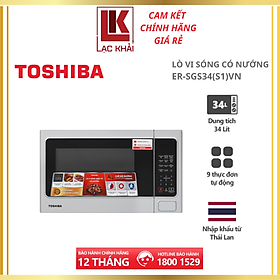 Mua Lò vi sóng Toshiba ER-SGS34(S1)VN - Có chức năng nướng - Điện tử - Dung tích 34L - Công suất 1000W - Xuất xứ Thái Lan - Hàng chính hãng - bảo hành 12 tháng  chất lượng Nhật Bản