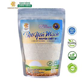 Bột Yến mạch Úc Nguyên chất 100% - Túi 400g, Bột Yến Mạch Úc Giảm Cân, Người Tập Gym Bổ Sung Dinh Dưỡng, Caracao Food