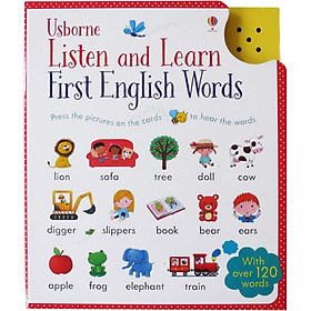 Sách tiếng Anh - Usborne Listen and Learn First English Words (With Over 120 Words)