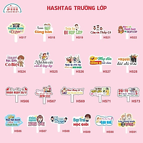 Hashtag cầm tay trường - lớp