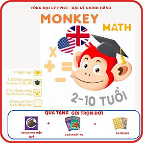 Hình ảnh Monkey Math ( Trọn đời,1 Năm ) - APP Toán tiếng Anh chuẩn Mỹ cho bé