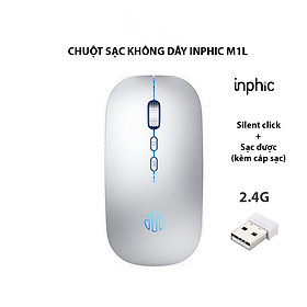 Mua Chuột Không Dây Wireless Bluetooth Pin Sạc Inphic M1L  Chống Ồn  Siêu Nhạy Phù Hợp Sử Dụng Cho Văn Phòng  Chơi Game- Hàng chính hãng