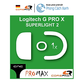 Mua Feet chuột PTFE Corepad CNC milled Skatez PRO MAX dành cho Logitech G PRO X SUPERLIGHT 2 (1 bộ) - Hàng Chính Hãng