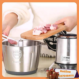 Máy Xay Thịt 4 Lưỡi - Inox 304 - Dung Tích 2 Lít - Công Suất 250W - Hàng Loại 1