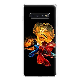 Ốp lưng điện thoại Samsung Galaxy S10 - Silicon dẻo - 0234 DARKFLUID03 - Hàng Chính Hãng