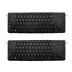 2x For Pavilion 15-n 15-g Laptop Keyboard Replacement US Layout Black