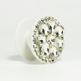 Mua Gía đỡ điện thoại đa năng  tiện lợi  đính đá sang trọng - PopSockets - Đính đá Trắng- Hàng Chính Hãng