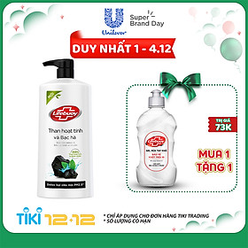 Sữa tắm Detox Lifebuoy - Than Hoạt Tính & Bạc Hà (850g)