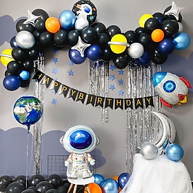 Bộ bong bóng trang trí sinh nhật phi hành gia happy birthday set balloon PHG07