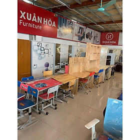 Mua Bàn Học Sinh Gỗ Cao Su Kèm Giá Sách