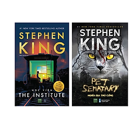 Combo 2 cuốn Truyện Trinh Thám Hấp Dẫn: Stephen King - Pet Sematary - Nghĩa Địa Thú Cưng + Học Viện - The Institute (Stephen King)