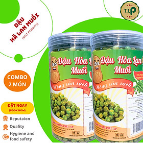 ĐẬU HÀ LAN MUỐI TÂN LỘC PHÁT COMBO 2 HŨ - MỖI HŨ 400G