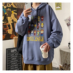 Áo Hoodies nỉ ngoại form rộng WHY YOU LOVE TO ME TiH053