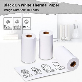 Mua Nhãn Dán Trắng KT_RM10  Độ Bền 10 Năm  53mm X 6.5m  Dùng cho máy T02 Aimo - Hàng chính hãng
